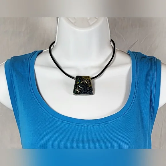 CHICO'S Silver Lizard and Frog Choker and Stud Earrings Set / Clip-on - Picture 2 of 6